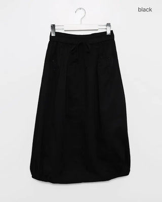 Balloon silhouette long skirt