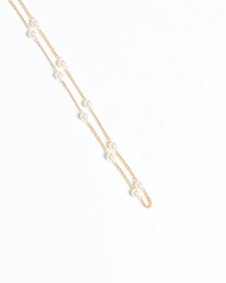 Pearl Chain Point Necklace