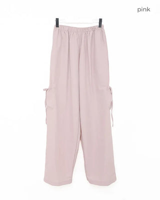 Side-ribbon cargo pants