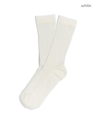 See-through ribbed socks