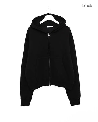 (Unisex) Double Zip Fleece-Lined Hoodie