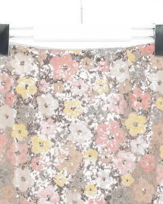 Flower pop mini skirt