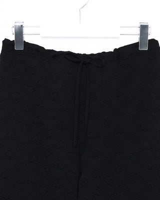 Heart Embossed String Pants