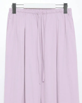 Colorful pintuck wide-leg pants