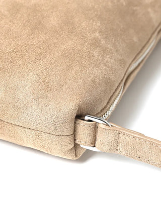 Square suede shoulder bag