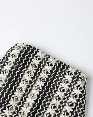 Patterned Stripe Beanie