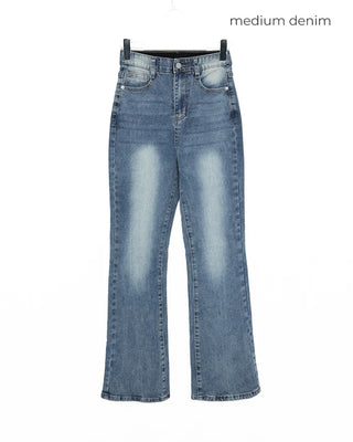 Bootcut banded denim