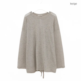 Back slit ribbon knit