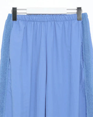Side Lace Line Nylon Easy Pants