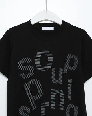 Unbalanced Lettering T-Shirt