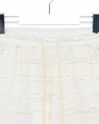 Lace detail pants
