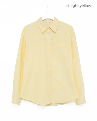 One-pocket back tag big shirt
