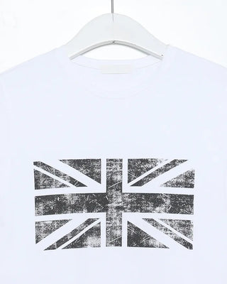 Pigmented British Semi-Cropped Half T-Shirt