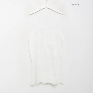 Flower punching camisole mini dress