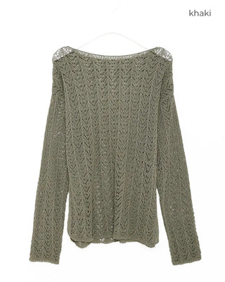 See-through loose knit
