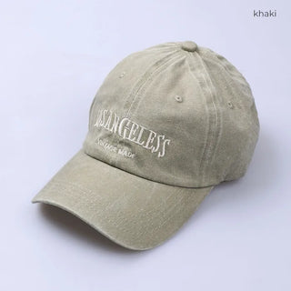 Embroidered Lettering Ball Cap