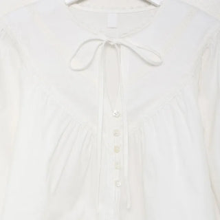 White Shirred Mini Dress