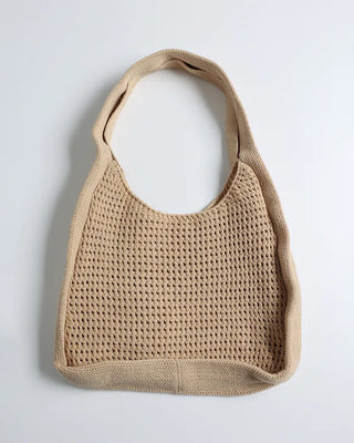Daisy Flower Knit Bag