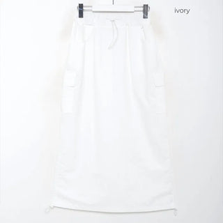 Nylon cargo skirt