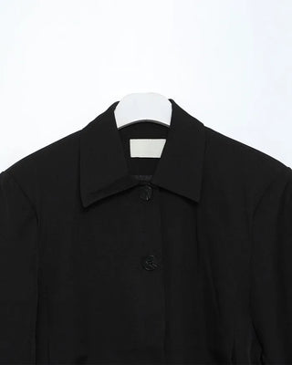 Cropped button jacket