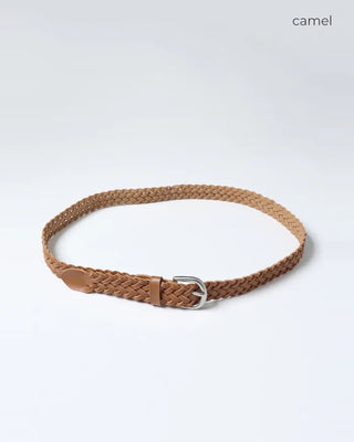 Leather twist belt