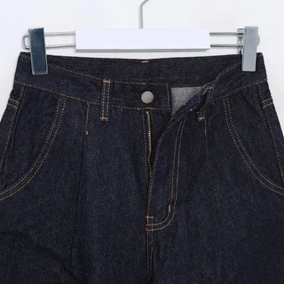 Stitched denim pants