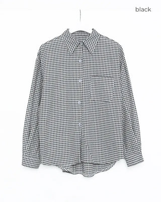 Oversized check shirt