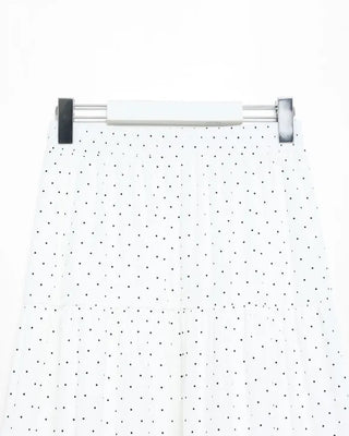 Frilled polka dot long skirt
