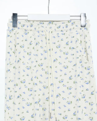 2-way hem flower waffle easy pants
