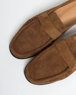Suede mule sandals