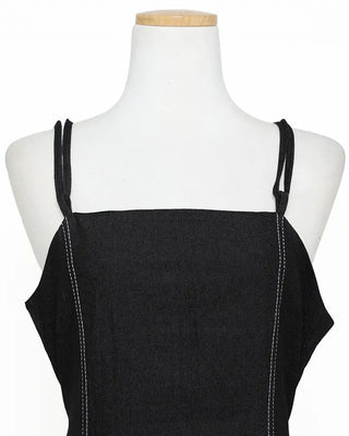 Denim bustier dress