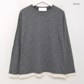 Striped Round Layered T-Shirt