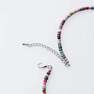 Asymmetrical Colorful Bead Necklace