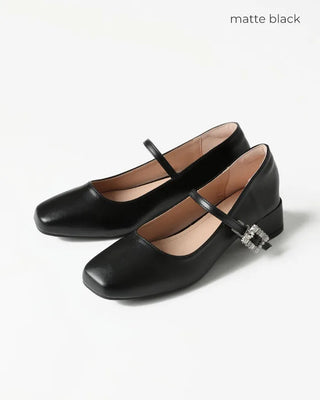 Mary Jane Cubic Loafers