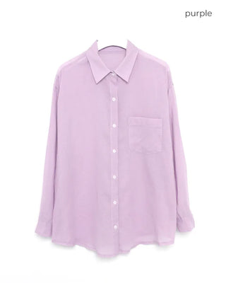 Summer Simple Sheer Shirt