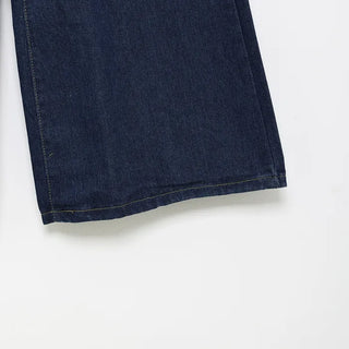 Wide-fit denim pants