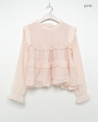 Tiered ruffle blouse