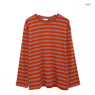 Striped long-sleeved T-shirt