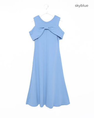Big Ribbon Detail Long Dress