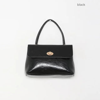 Flap Lock Square Tote Bag