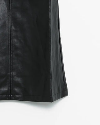 Leather mini dress