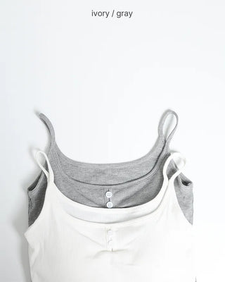 Camisole with button cap