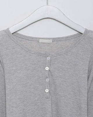 Henley neck cut and sew