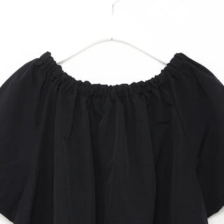 Neckline shirred blouse