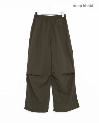 Nylon Parachute Wide Pants