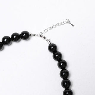 Black Bead Necklace