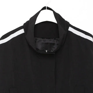 Ribbon Cropped Zip Jacket