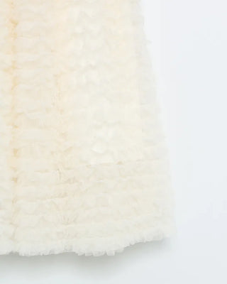 Chiffon lace long skirt