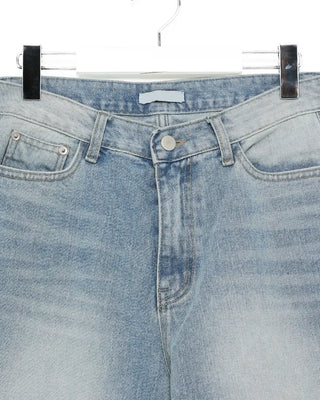 Semi-straight denim pants