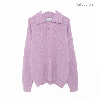 Oversized boucle color knit